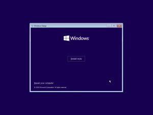 Cara install windows 10