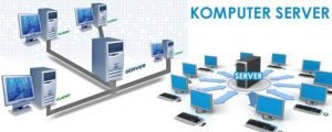 Ilustrasi Gambar Komputer Server Komputer Client/Workstation/Node